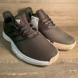 Adidas GameCourt Womens Tennis Shoes Dark Green